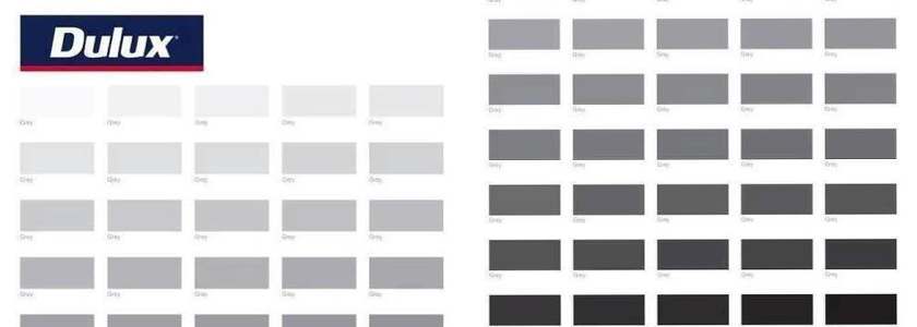 Shades Of Grey Color Chart